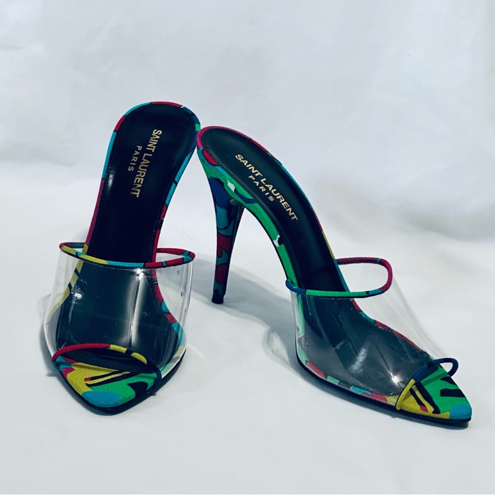 Saint Laurent Women's Lolita Mules - Picture 7 of 15